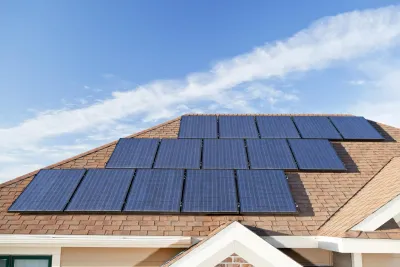 Large 10kW solar system installed on a residential roof