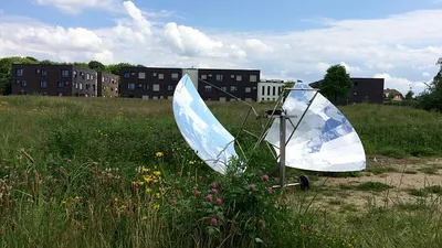 Multiple solar energy collection methods illustrated