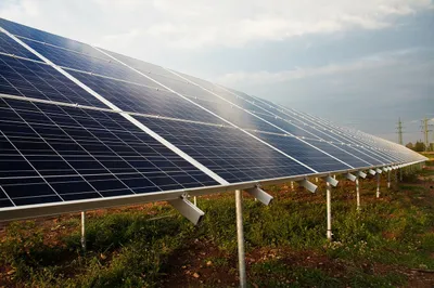 Collage showing common solar power applications