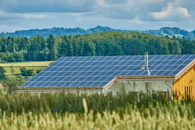 Homeowner reviewing solar panel ROI calculations