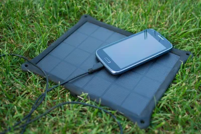 Solar phone charger not charging under cloudy skies